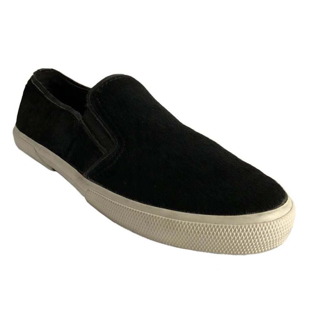 Kenneth Cole Loafers Leather Calf Hair Salt N Pep Black 7.5